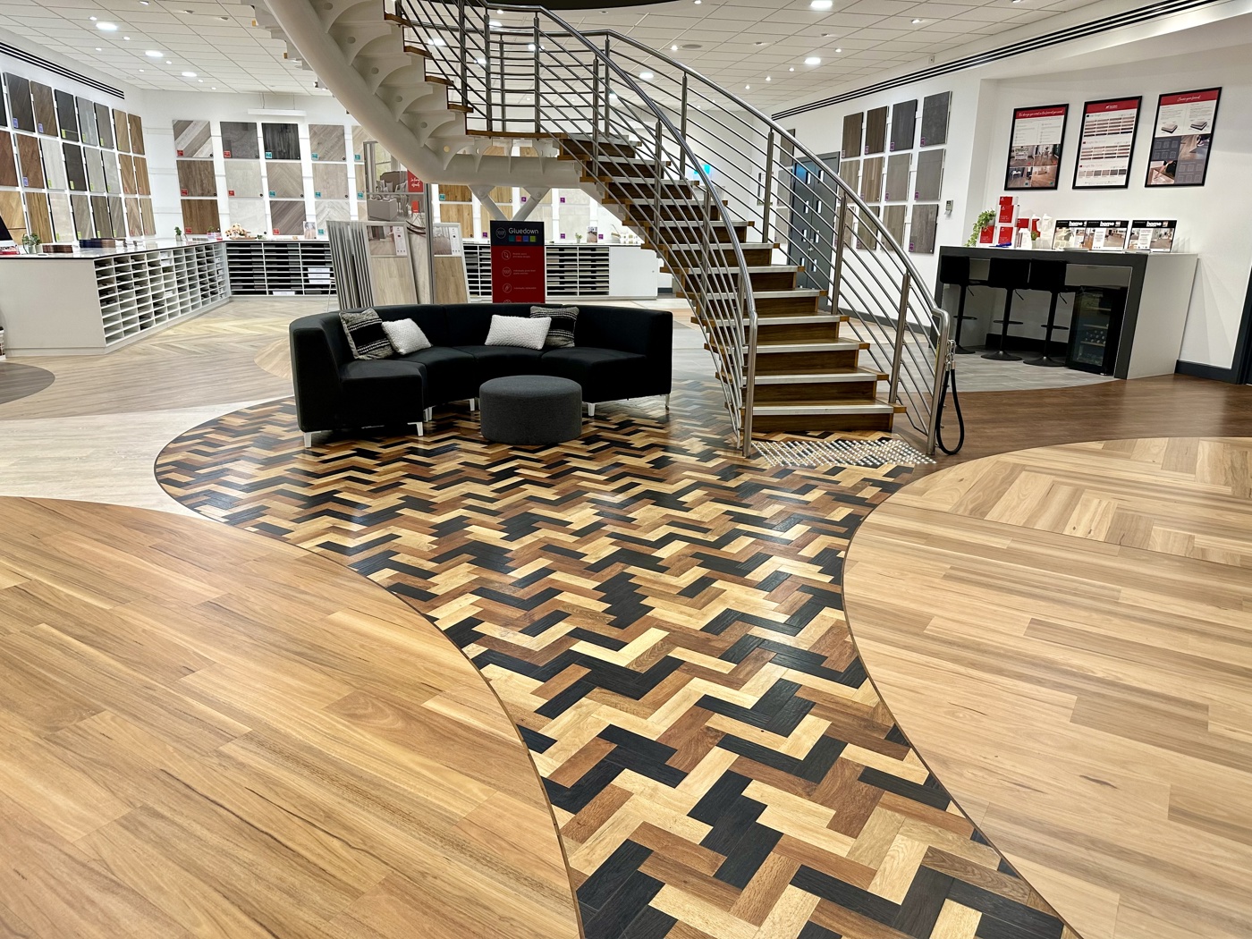 residential showroom image showing more than 20 karndean floors