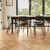 Karndean blond oak parquet wood flooring in a dining room
