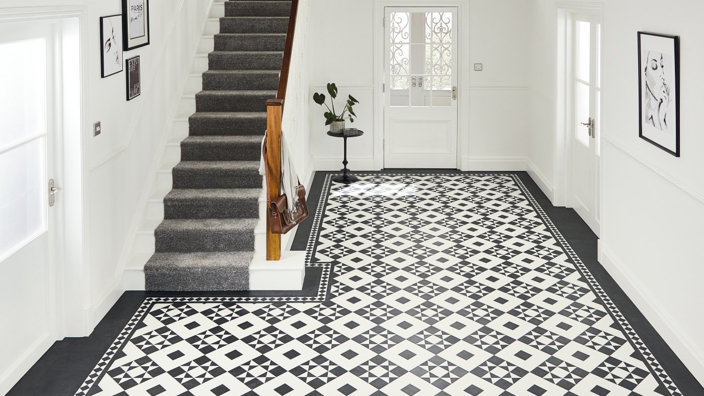 Karndean Heritage Victorian tile flooring in a hallway