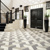 Karndean pennon abstract flooring from the Kaleidoscope collection in a hallway