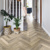 Karndean lime washed oak herringbone wood flooring in a hallway Knight Tile Rubens SM-KP99