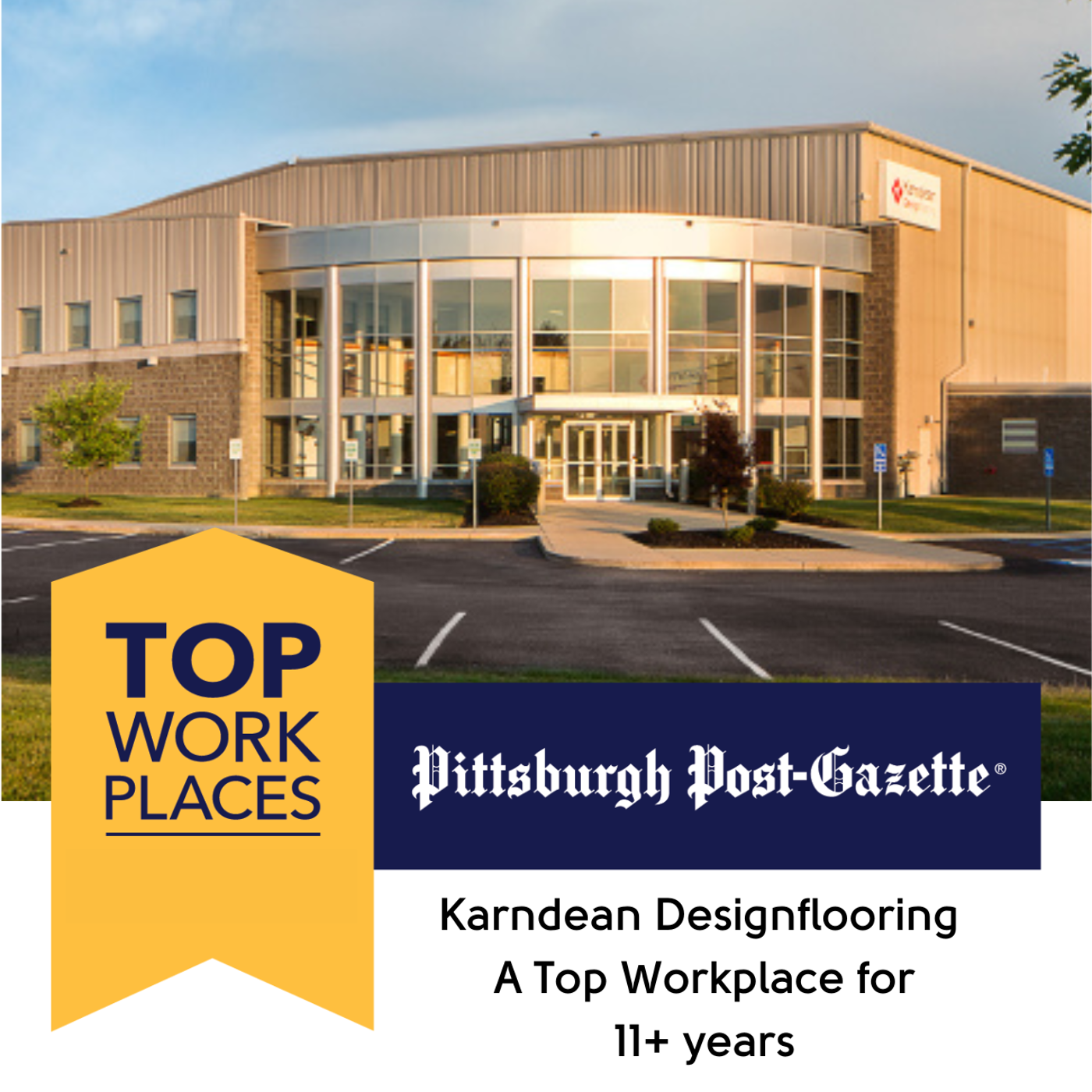 Karndean Export office a Top Workplace in 2022