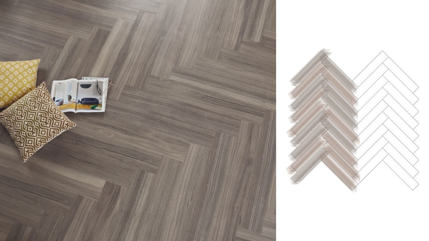 Planks laid perpendicular to each other