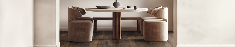 Blended Oak RL50 | AKP-RL50 floors in a organic modern dining room
