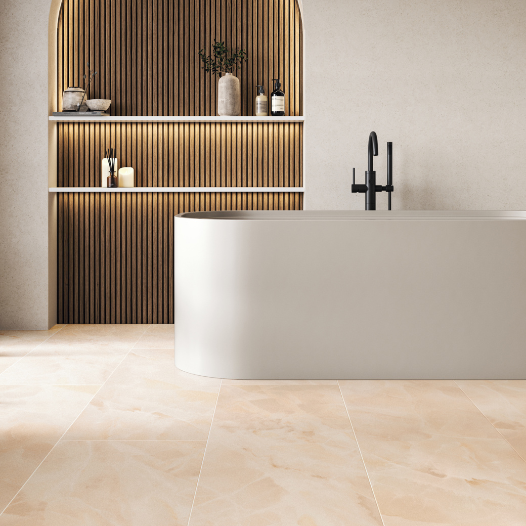 Bathroom with Art Select gluedown LM36 | rigid core AKT-LM36