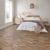 Light and airy bedroom with chevron patterned Mid Limed Oak CH-KP96 floors Knight Tile Rubens