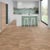 Chevron Pale Limed Oak floors in a kitchen