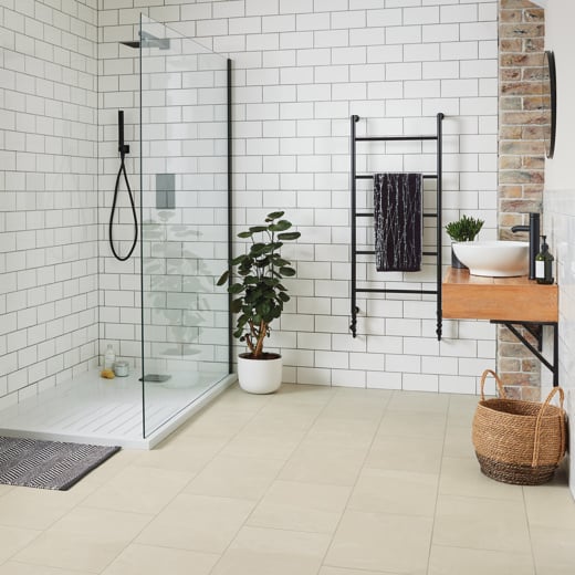  Ivory Riven Slate SCB-ST18-G in a bathroom Knight Tile