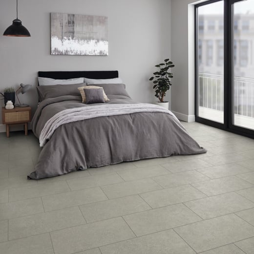 Olten Stone SCB-ST24-G in a gray bedroom