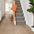 Hallway with carpeted stairs and Niveus WP411 floors Opus