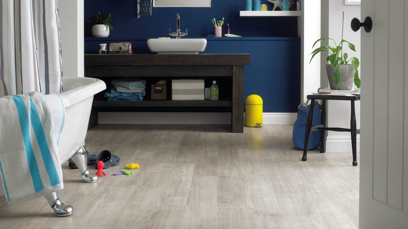WP311 Grano Bathroom Image, Grano from our Opus wood collection gives you a really contemporary, clean gray wash timber look, providing a modern and versatile backdrop to any room design.